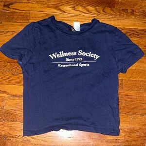 Wellness Society recreational sports baby tee t shirt h&m top